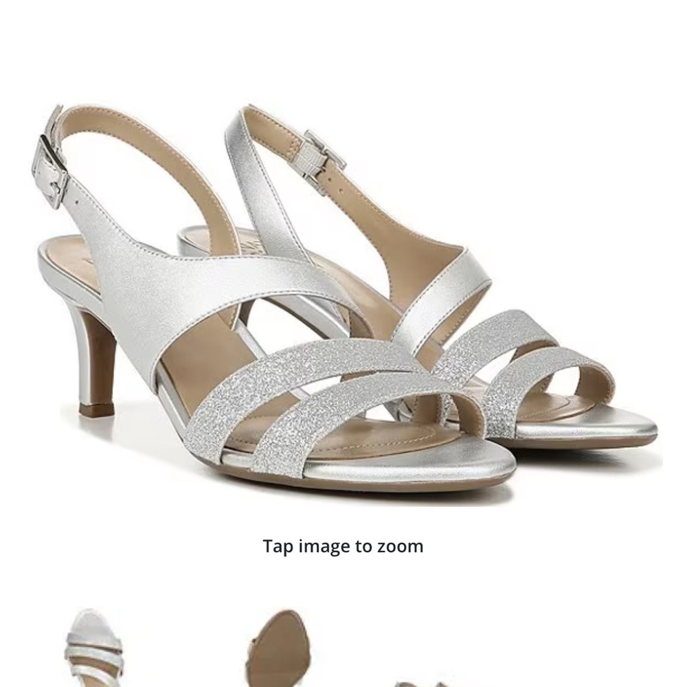 Naturalizer Silver Taimi Strappy Dress Shoes - Picture 5 of 9